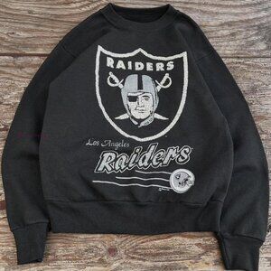 Los angeles raiders graphic black Crewneck Sweatshirt men women shirt yvettecolo